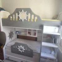 تخت دوطبقه نوجوان نو بدون تشک