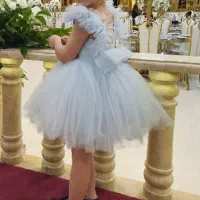 لباس عروس شیک پرنسسی آبی آسمانی ۲ ساله|کفش و لباس بچه|خاوران, |دیوار