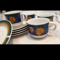 ملامین میوه خوری شکلات خوری قاشق قدیمی پیاله یلدای|ظروف سرو و پذیرایی|شیراز, قالیشویی|دیوار