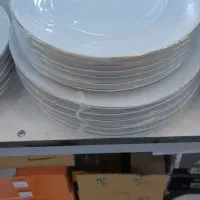 چینی سفید گردو چهار گوش لب طلا|ظروف سرو و پذیرایی|نیشابور, فردوسی جنوبی|دیوار