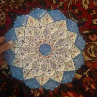 بشقاب مینا سایز متوسط|صنایع دستی و سایر لوازم تزئینی|اصفهان, آبشار|دیوار