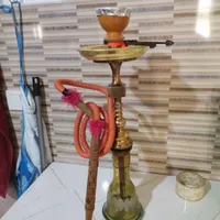 قلیون تنه برنجی|کلکسیون اشیاء عتیقه|ماهدشت, |دیوار