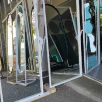 آینه پایه گرد و پایه مستطیل و...|آینه|ارومیه, |دیوار