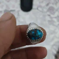 انگشتر نقره فیروزه|جواهرات|برخوار, |دیوار