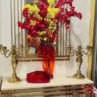 گلدان رنگی و جادستمالی|گل مصنوعی|مهاباد (آذربایجان غربی), |دیوار