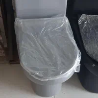 توالت فرنگی مشکی و طوسی ایساتیس|لوازم سرویس بهداشتی|شیراز, تندگویان|دیوار