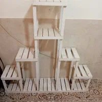 پایه گل چوبی