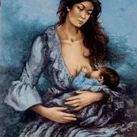 تابلو فرش دستبافت شاهکار مهر مادر ۱۰۵ × ۸۵ مارکدار