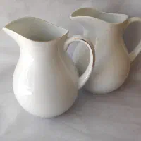 پارچ ریحان لب و دسته طلایی وسفید کارخانه لورین اصف|ظروف سرو و پذیرایی|سردشت, |دیوار