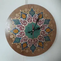 ساعت دیواری چوبی معرق کاری