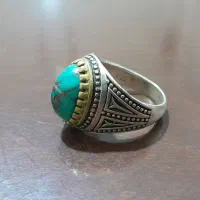 نقره 925 فیروزه نیشابور دستساز