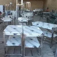 میز کار استیل و ترولی و قفسه استیل آشپزخانه صنعتی
