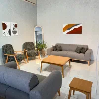 مبل  مبلمان راحتی مدل آرمان دست چوبی