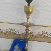 قلیان برنجی هندی بزرگ وکاملا سالم خیلی تمیز.