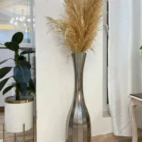 گلدان با گل پامپاس شیک وزیبا