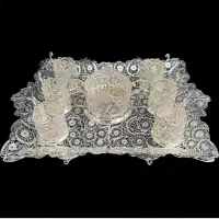 سرویس کامل چای خوری ملیله کاری