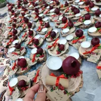 گیفت یلدا مدارس چوبی شمع فال انار لیبل یلدا شکوفه|صنایع دستی و سایر لوازم تزئینی|مشهد, خواجه ربیع|دیوار