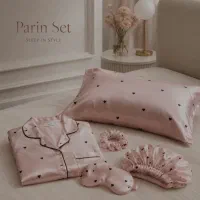 روبالشی ساتن طرح دار و ساده