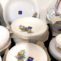 سرویس ارکوپال گل میوه قدیمی دوازده نفره تکمیلی