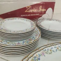 سرویس چینی زرین ۶ نفره ۲۰ پارچه گلستان آکبند