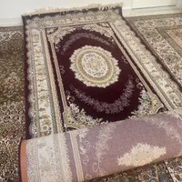 فرش ماشینی زمینه زرشکی عرض 1.5 متر و طول 5 متر|فرش|تهران, سردارجنگل|دیوار