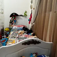 سرویس خواب کمد و تشک و میز تحریر کودک برند ساحل|تخت و سرویس خواب|تهران, آشتیانی|دیوار