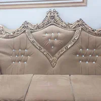 مبل ۷ نفره استیل رنگ قهوه‌ای  ایی