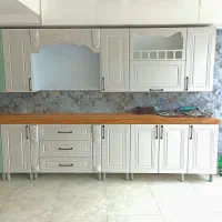 کابینت پیش ساخته مجید  طرح ممبران رنگ صدفی