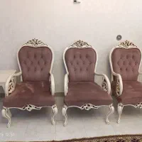 مبلمان نیمه استیل هفت نفره بدون کوچیک ترین آسیب|مبلمان خانگی و میز عسلی|ورامین, ورامین|دیوار