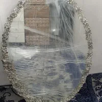 آینه و شمعدان و میز طرح نقره|بوفه، ویترین، کنسول|قم, نیروگاه|دیوار