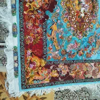 قالیچه  چله ابریشم طرح گل و مرغ  مخصوص مشکل پسندها|فرش|سهند, |دیوار