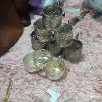 زیرتیوانی نقره قلمکاری شده دمت‌دار کلکسیونی|کلکسیون اشیاء عتیقه|تهران, سلسبیل شمالی|دیوار