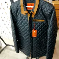 کاپشن کت چرم طبیعی نو حراج