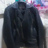 کاپشن چرم مشکی ترک اصلی