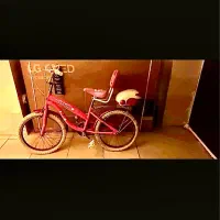 دوچرخه ی دخترونه رنگ صورتی