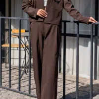 ست کت شلوار نواردوزی