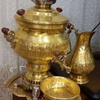 سماوربرنز زغالی به همراه وسایل