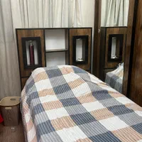 ۲ تخت خواب چوبی یکنفره دارای کشو و باکس کاملا سالم|تخت و سرویس خواب|تهران, نبی اکرم|دیوار