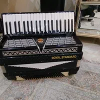 ساز آکاردئون. رویال استاندارد ۱۲۰.  مشکی
