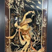 تابلو مشبک و معرق چوب  کار دست