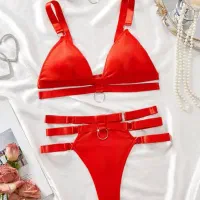 ست شورت و سوتین هارنسی همراه با گردنبند چوکر