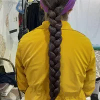 فرفری لخت رنگی بدون رنگ