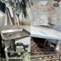 سخ کباب گاز۹۰در۹۰ میزکاراستیل پشتی منقل تنورگلی