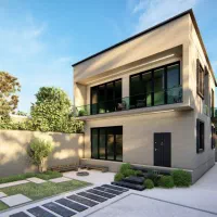 طراحی و اجرای محوطه سازی واشبتن موزاییک جدول