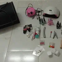 وسایل کاشت ناخن  کامل درحد نو