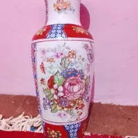 گلدان طلاکوب عتیقه