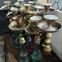 تعدادی قلیان برنجی قهوه خانه|کلکسیون و سرگرمی|لنگرود, |دیوار