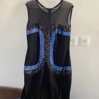 لباس مجلسی کار شده بلوز حریر خارجی