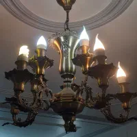 فروش دو عدد لوستر برنجی