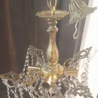 لوستربرنز چهارشاخه|لوستر و چراغ آویز|قم, نوقطار|دیوار